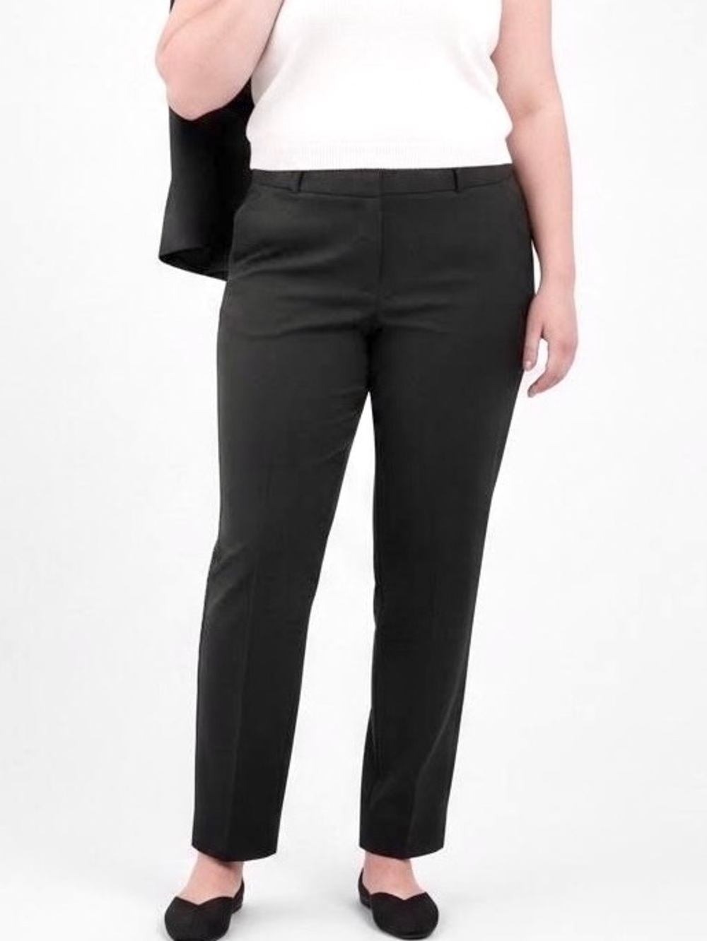 NWOT Banana Republic Ryan Black Bi-Stretch Dress Pants 16